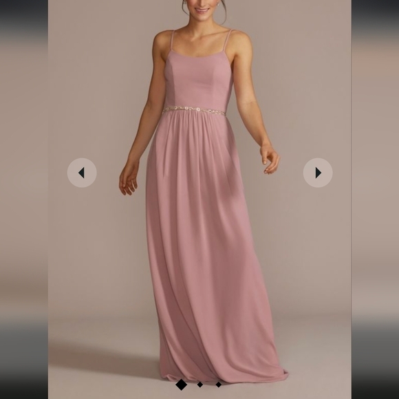 DB Studio Celebrate Womens Smocked Scoop Neck Maxi Dress Quartz Pink Size 12 NWT - Picture 1 of 17